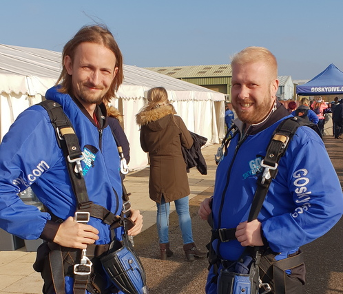 IT engineers complete skydive for homeless charity