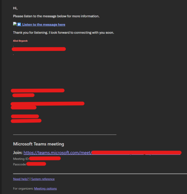 Initial Email