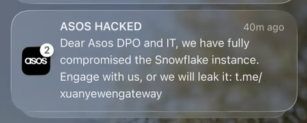 ASOS Notification